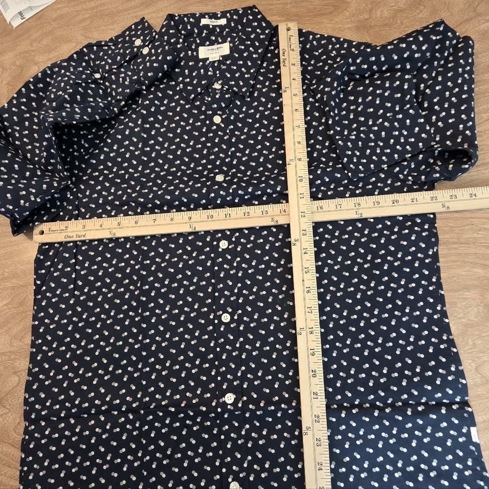 Julian & Mark Shirt Mens Large Stretch Button Up Long Sleeve Preppy Nautical - Picture 13 of 16